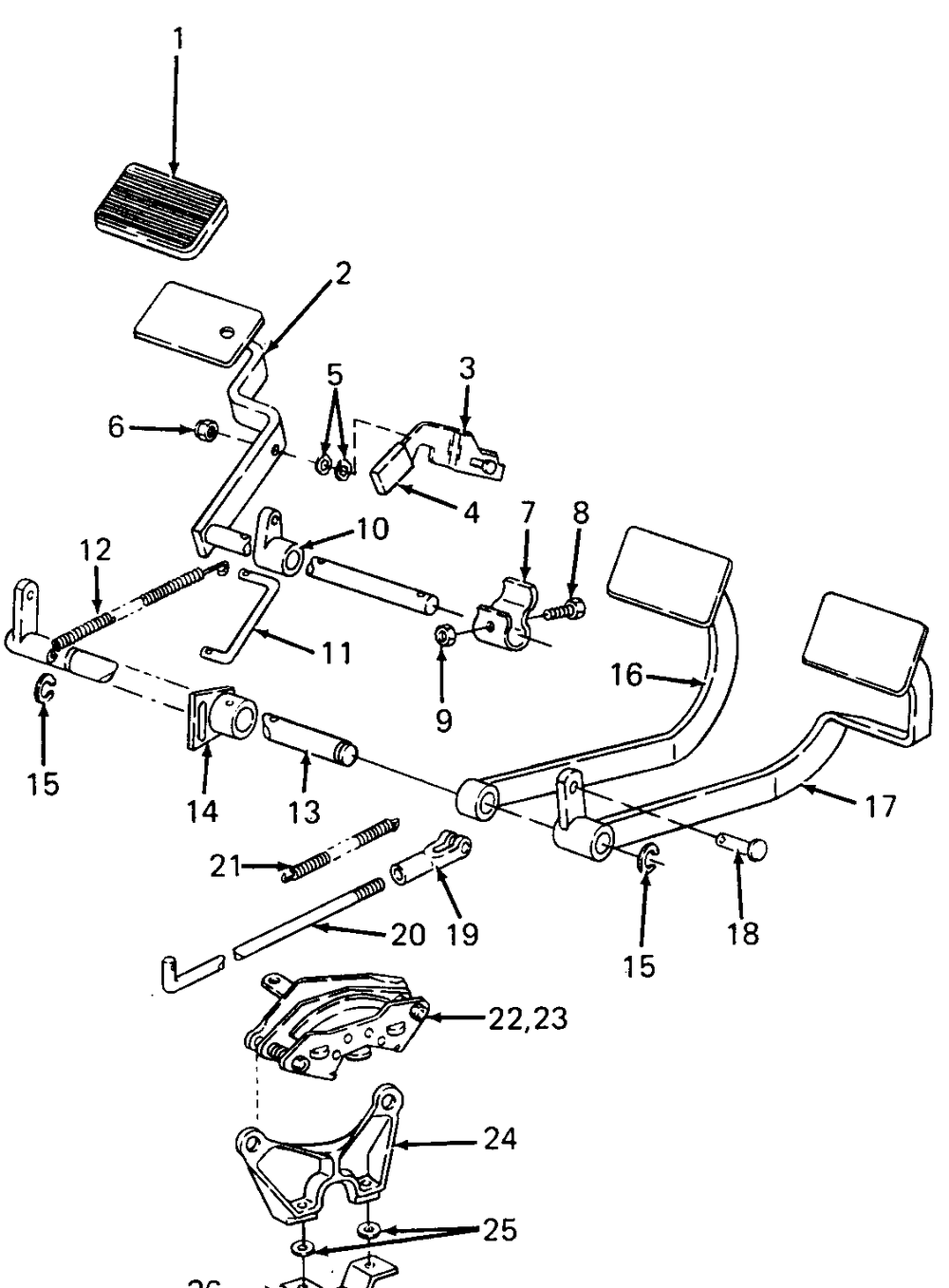 Brakes And Connections Diagram and Parts List for 1872 2072-756300-799999-147730100-148720100-148730100-149720100-149730100 Cub Cadet Lawn Tractor